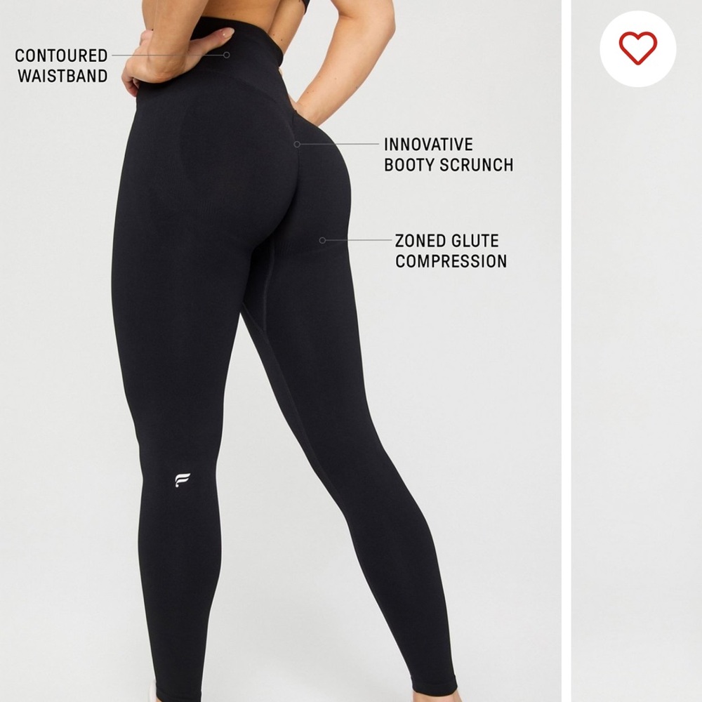 Fabletics Black High-Waisted Scrunch Leggings
